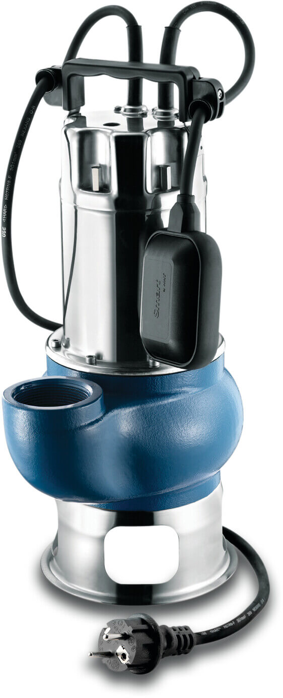 Foras Dompelpomp gietijzer 1 1/2" 6,2A 230VAC RVS type DC100G met vlotter